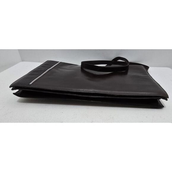 Vintage 1980s Charles Jourdan Paris Brown Leather Flap Crossbody Purse/Clutch - Picture 8 of 9